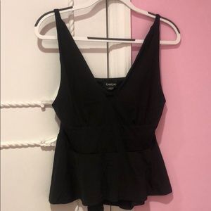 Bebe black sheer top